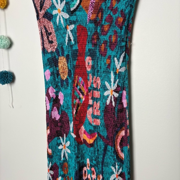 Anthropologie Farm Rio Gabriela Maxi Multicolor Textured Skirt - Picture 4 of 9